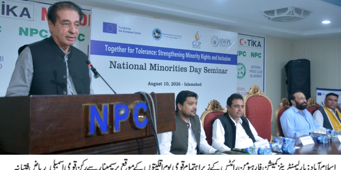 آئین میں دی گئی ضمانتوں پر مکمل عملدرآمد یقینی بنانا ریاست کی ذمہ داری ہے، ریاض فتیانہ